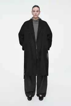 Балетки с пряжкой Cos, черный