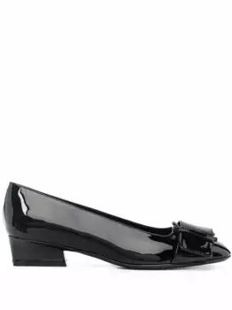 Балетки с пряжкой Ferragamo, черный