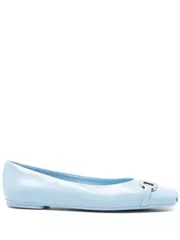 Балетки с пряжкой Gancini Ferragamo, синий