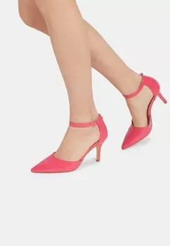 Балетки с ремешками на щиколотке Bata, розовый