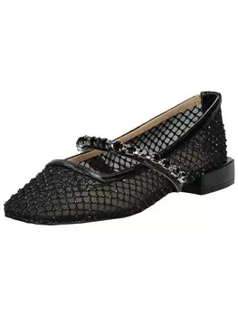 Балетки с ремешком Alma En Pena, черный