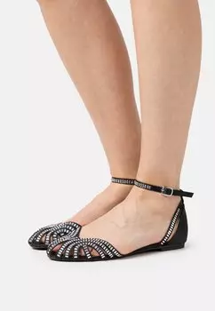 Балетки с ремешком Anna Field, черный