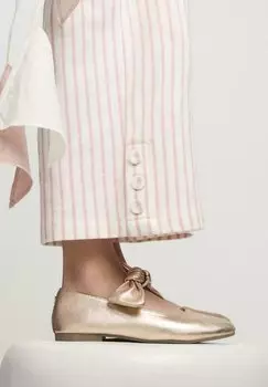 Балетки с ремешком Gioseppo, розовое золото