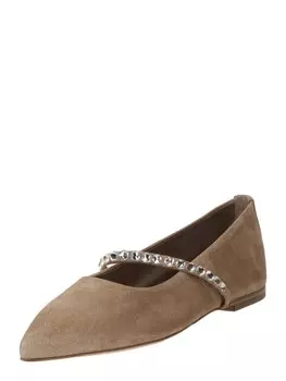 Балетки с ремешком Kennel & Schmenger Greta, светло-коричневый