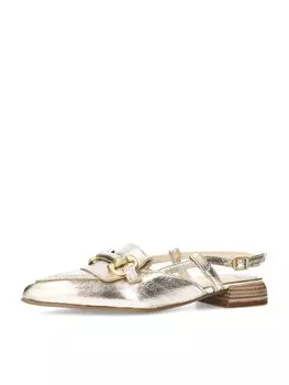 Балетки с ремешком MANFIELD, золотой