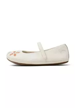 Балетки с ремешком на щиколотке RIGHT Camper, белый