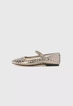 Балетки с ремешком на щиколотке VINETTA Steve Madden, серебряный