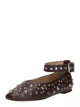 Балетки с ремешком & Other Stories, коричневый