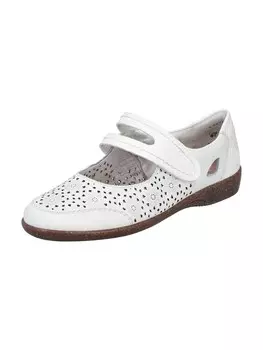 Балетки с ремешком Rieker, белый