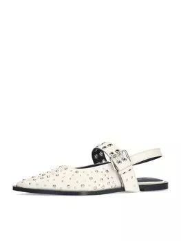 Балетки с ремешком SACHA, белый