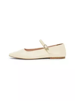 Балетки с ремешком TOMMY HILFIGER, кремовый