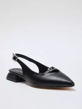 Балетки с ремешком Trendyol, черный