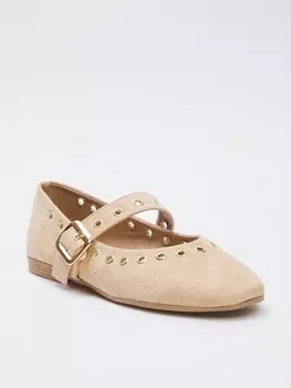 Балетки с ремешком Trendyol, кремовый