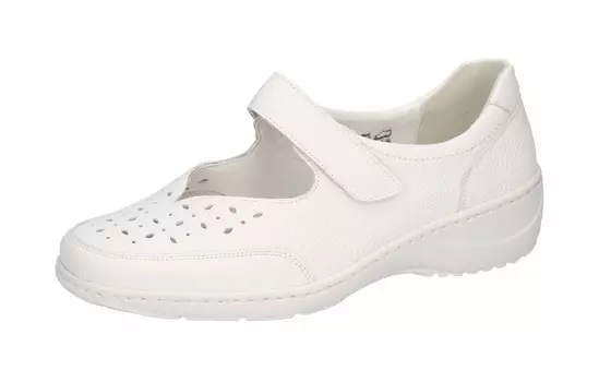 Балетки с ремешком WALDLUFER, белый