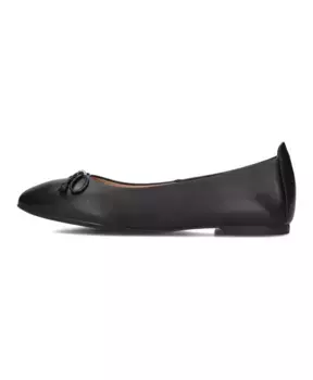 Балетки с серебряной деталью Unisa, черный