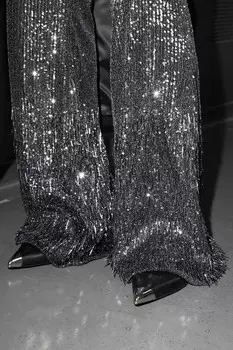 Балетки с серебряным носком & Other Stories, черный