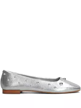 Балетки с заклепками CARRANO, серебряный