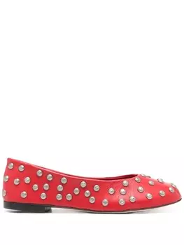 Балетки с заклепками Gimaguas, красный