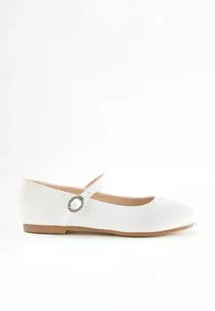 Балетки с застежкой Next, белый