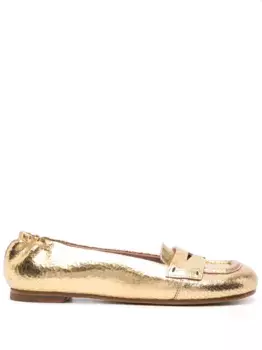 Балетки с жатым эффектом PREMIATA, золотой