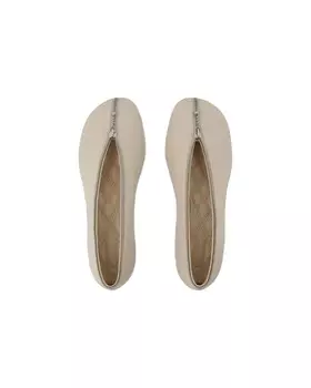Балетки Sadler на молнии - Burberry - Кожа - Белый, белый
