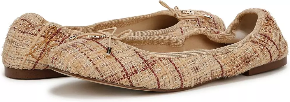 Балетки Sam Edelman Felicia, цвет Pale Gold Boucle