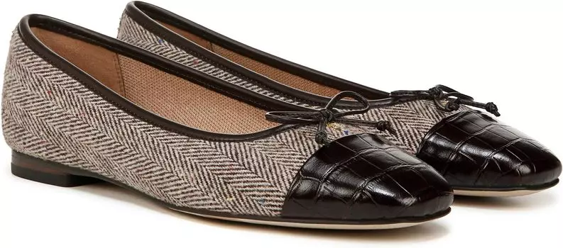 Балетки Sam Edelman Marley, цвет Brown Houndstooth Multi