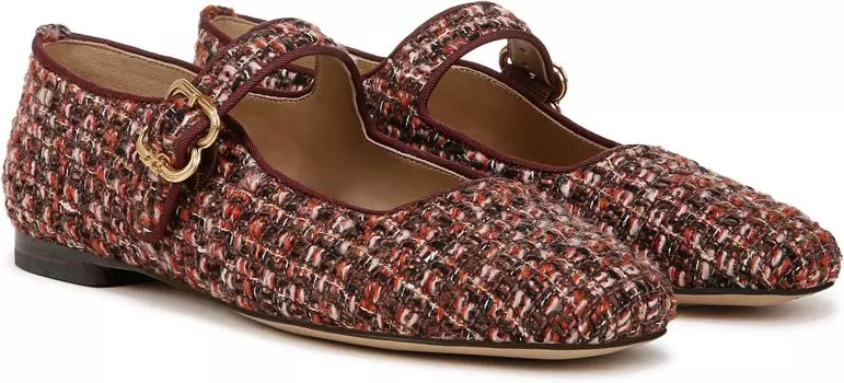 Балетки Sam Edelman Michaela, цвет Coffee Multi Boucle