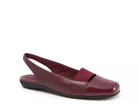 Балетки Sarina Flat Trotters, цвет burgundy