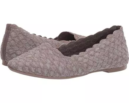 Балетки SKECHERS Cleo - Honeycomb, цвет Dark Taupe