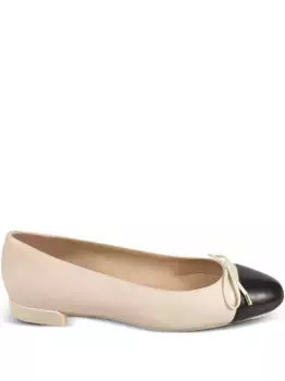 Балетки Sleek с бантом Stuart Weitzman, нейтральный