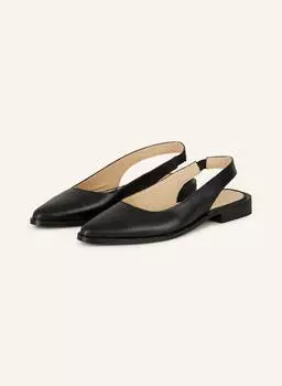 Балетки-Слинги Mrs & Hugs, черный