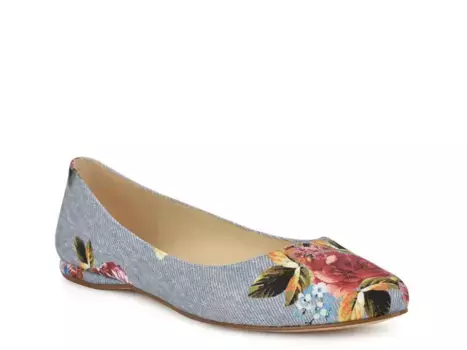 Балетки Speak Up Nine West, Denim Blue/Multicolor Floral