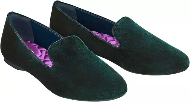 Балетки Starling Velvet Flat Birdies, цвет Evergreen