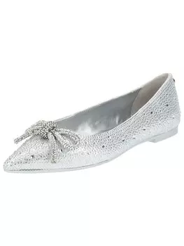 Балетки Steve Madden, серебряный