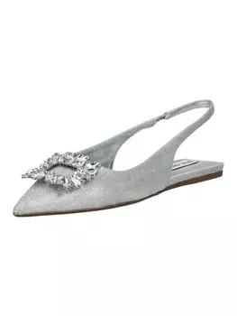 Балетки Steve Madden, серебряный