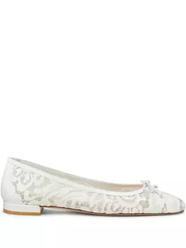 Балетки Stuart Weitzman Arabella, белый