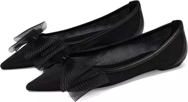 Балетки Stuart Weitzman Blushing Bow Flat, черный