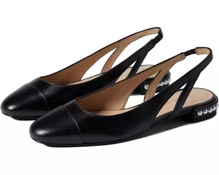 Балетки Stuart Weitzman Pearl Slingback, черный