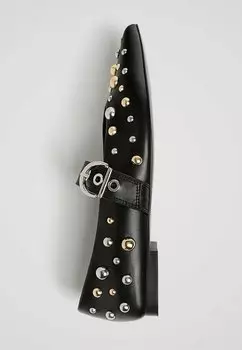 Балетки STUDDED Stradivarius, черный