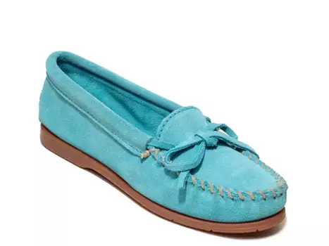 Балетки Tie Slip-On Minnetonka, цвет turquoise