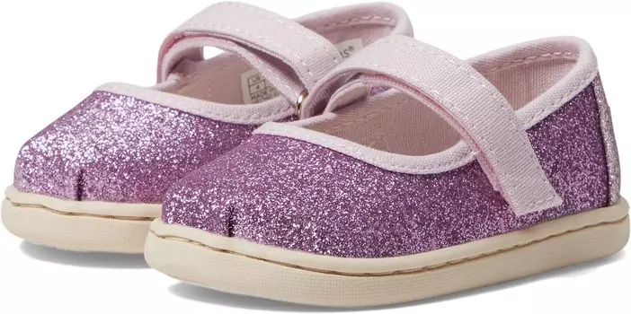 Балетки Tiny Mary Jane Iridescent Glimmer TOMS, цвет Lilac Mauve