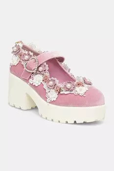 Балетки Tira Pink Mary Janes 'Fairy Powder Edition' Koi Footwear, розовый
