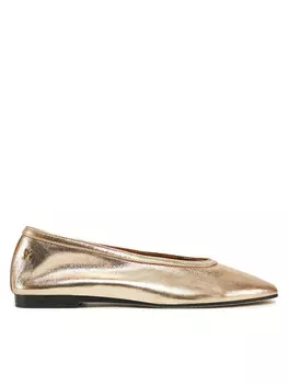 Балетки Tommy Hilfiger Soft Metal Lthr Ballerina No Bow FW0FW08601, золотой