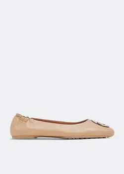 Балетки TORY BURCH Claire ballet flats, бежевый