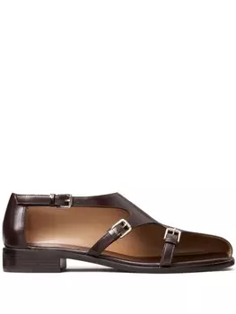 Балетки Tory Burch с несколькими пряжками, коричневый