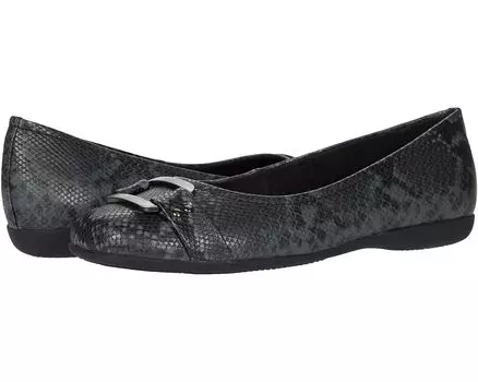 Балетки Trotters Sizzle Signature, цвет Dark Grey Snake