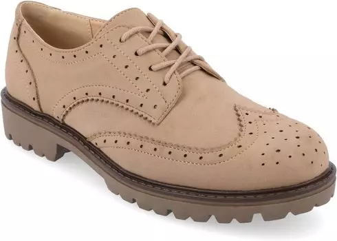 Балетки Tru Comfort Foam Claudiya Oxford Journee Collection, серо-коричневый