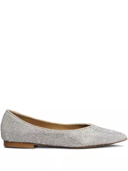 Балетки, украшенные кристаллами Anna F., серебряный