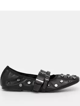 Балетки, украшенные кристаллами DKNY, черный